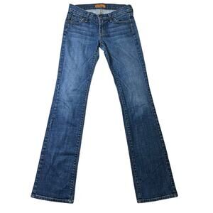 James Jeans Womens Dry Aged Denim Medium Wash Low Rise Boot Cut Size 26